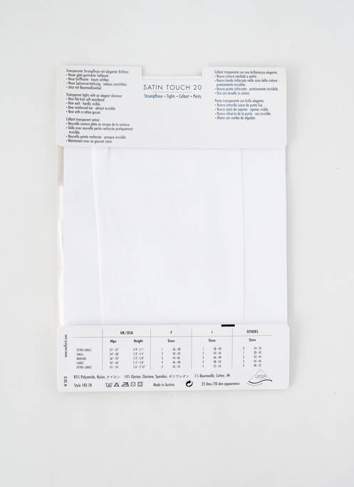 Colanți alb WOLFORD femeie