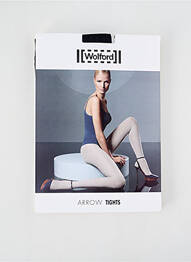Colanți imprimeu fantezie negru WOLFORD femme