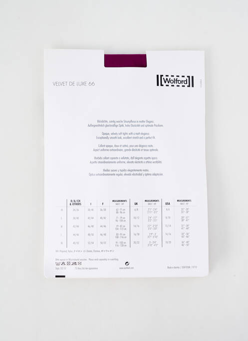 Colanți violet WOLFORD femeie