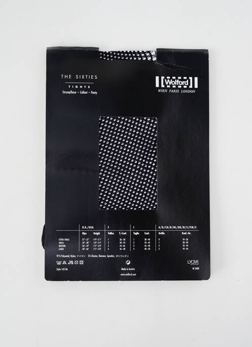 Colanți elasticitate negru WOLFORD femme