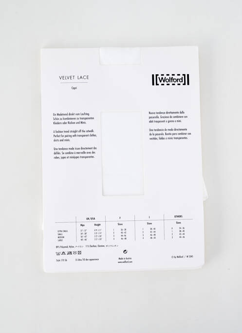 Colant alb WOLFORD femeie