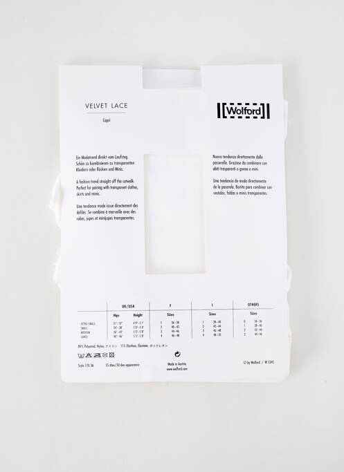 Colant alb WOLFORD femeie