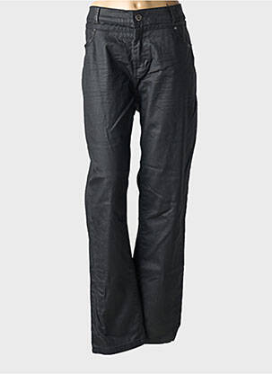 Pantalon drept țesătură crep mărime normală albastru GUY DUBOUIS femeie