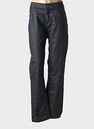 Pantalon slim țesătură acoperită mărime normală negru FRED SABATIER femme