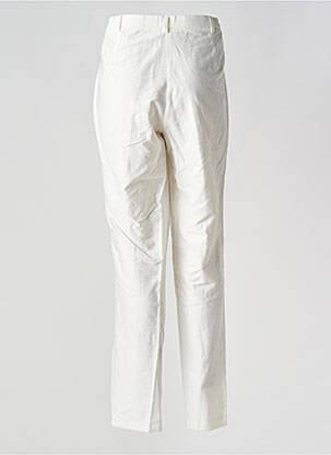 Pantalon drept țesătură crep talie înaltă bej JEAN GABRIEL femeie