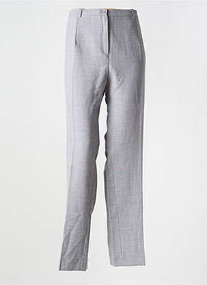 Pantalon drept talie cu cleme mărime normală gri GUY DUBOUIS femeie