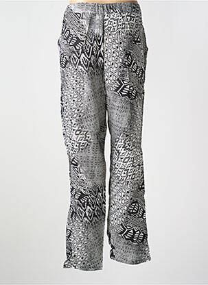 Pantalon drept țesătură poplin gri JEAN GABRIEL femeie