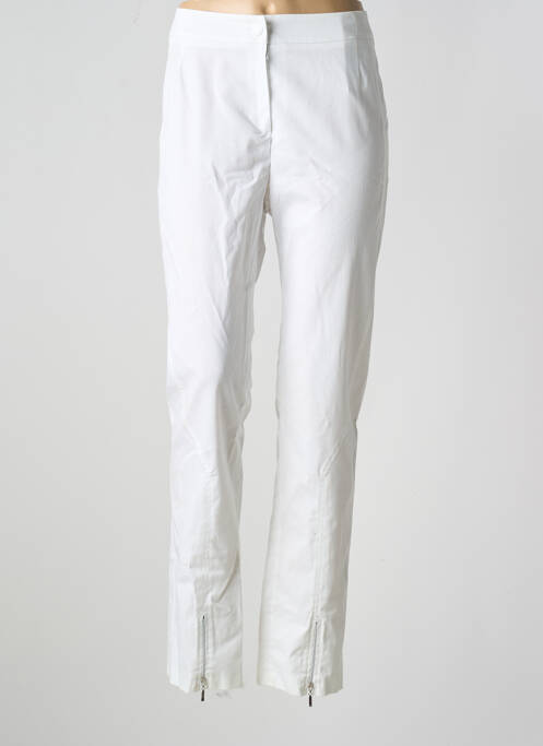 Pantalon slim alb JEAN DELFIN femeie