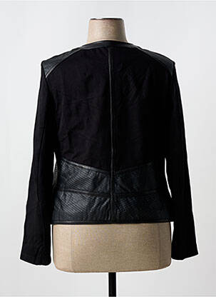 Jachete casual guler rotund negru JULIE GUERLANDE femeie