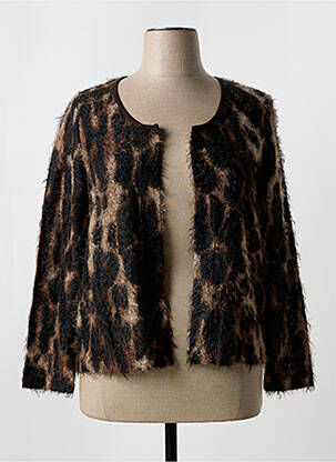 Vestă cu mâneci lungi maro TELMAIL femeie