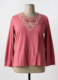 Tricou mâneci lungi mâneci lungi roz AGATHE & LOUISE femme
