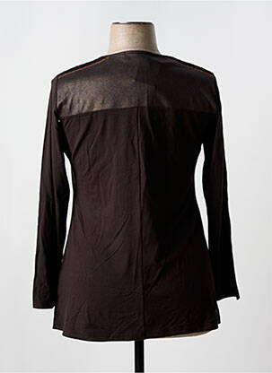 Tricou mâneci lungi mâneci lungi maro JEAN GABRIEL femeie