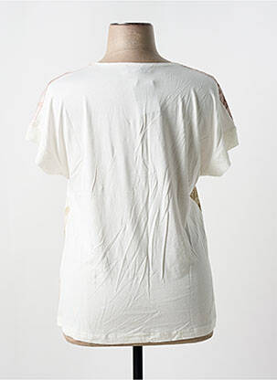 Tricou imprimeu fantezie mâneci scurte alb JEAN GABRIEL femeie