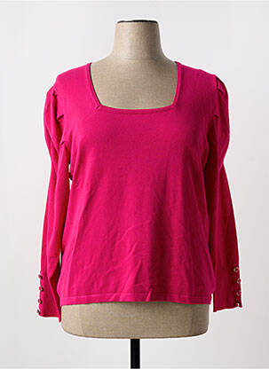 Pulover roz MARBLE femeie