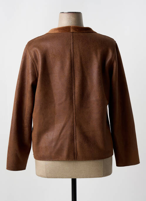 Jachete casual țesătură suedină maro TELMAIL femme