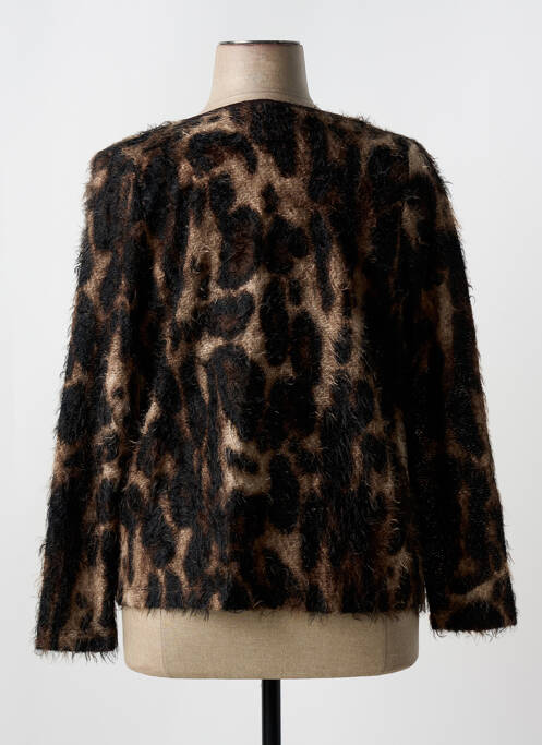 Vestă cu mâneci lungi maro TELMAIL femeie