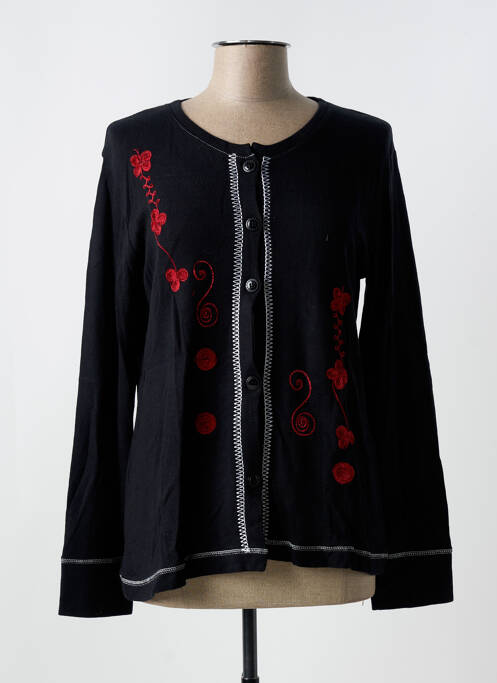 Vestă cu mâneci lungi negru JEAN DELFIN femeie