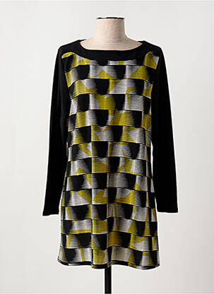 Rochie pulover negru MARBLE femeie