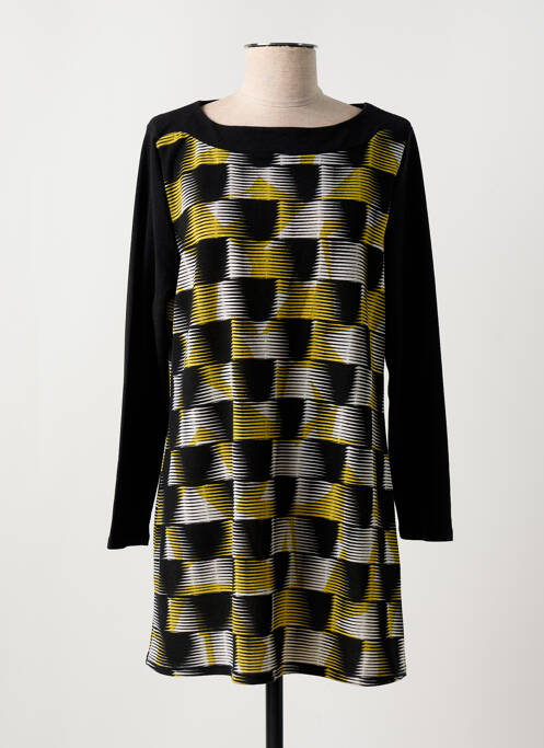 Rochie pulover negru MARBLE femeie