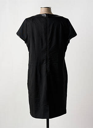 Rochie midi închidere cu fermoar la spate mâneci scurte negru FRED SABATIER femeie