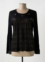 Top elasticitate mâneci lungi negru GUY DUBOUIS femme