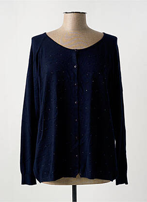 Vestă cu mâneci lungi albastru JULIE GUERLANDE femeie