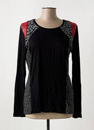 Tricou mâneci lungi mâneci lungi negru FRED SABATIER femme
