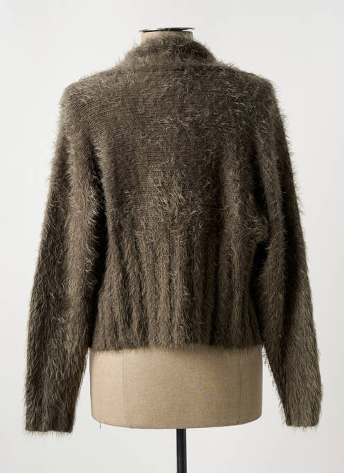 Vestă cu mâneci lungi verde MARBLE femeie