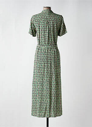 Rochie lungă mâneci scurte mâneci scurte verde KING LOUIE femeie