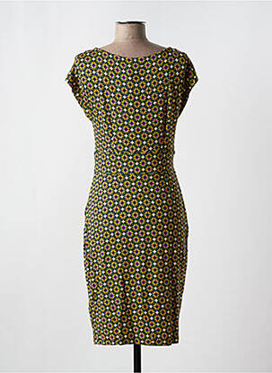 Rochie midi imprimeu floral mâneci scurte verde KING LOUIE femeie