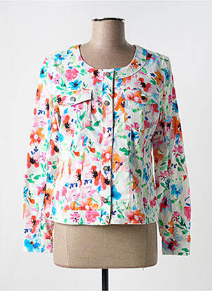 Jachete casual guler rotund alb 7 SEASONS femeie