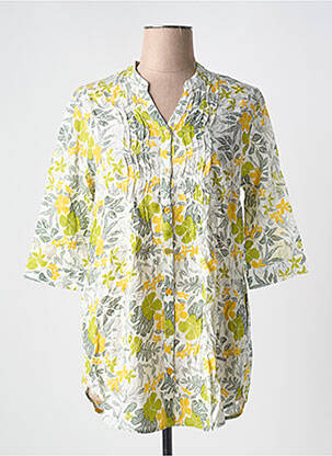 Cămașă imprimeu floral mâneci 3/4 verde AGATHE & LOUISE femeie