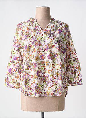 Cămașă imprimeu floral mâneci 3/4 violet AGATHE & LOUISE femeie