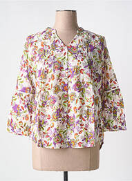Cămașă imprimeu floral mâneci 3/4 violet AGATHE & LOUISE femme