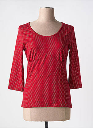 Tricou mâneci 3/4 mâneci 3/4 roșu MADEMOISELLE YEYE femeie