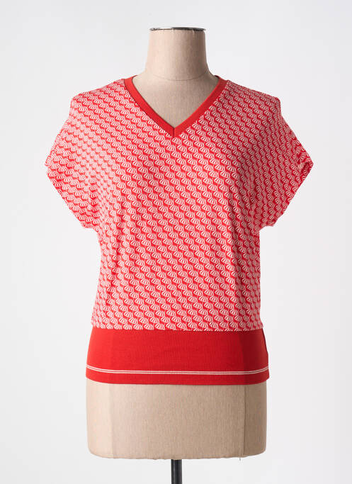 Tricou imprimeu fantezie mâneci scurte roșu MADEMOISELLE YEYE femme