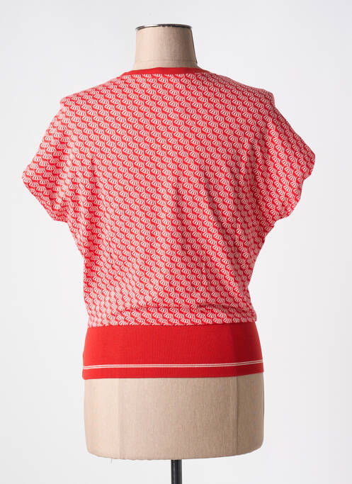 Tricou imprimeu fantezie mâneci scurte roșu MADEMOISELLE YEYE femme