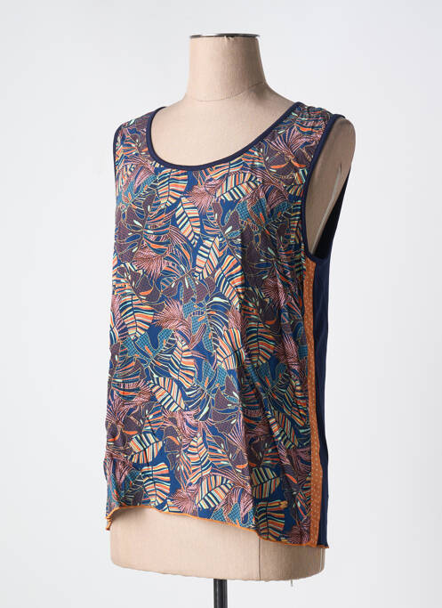 Maiou croială dreaptă fără mâneci albastru THALASSA femme