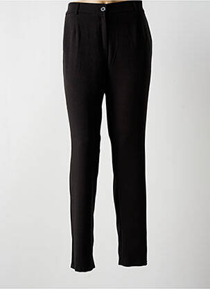 Pantalon slim talie înaltă talie înaltă negru CHRISTINE LAURE femeie
