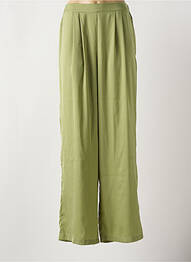 Pantalon larg croială fluidă mărime normală verde MD'M femme