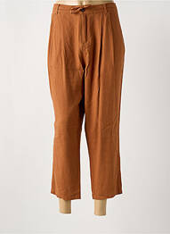 Pantalon 7/8 talie înaltă talie înaltă maro JENSEN femme