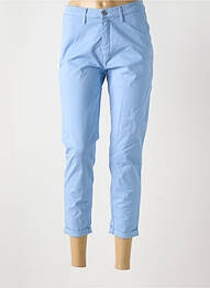 Pantalon chino închidere cu fermoar sub clapetă cu nasturi mărime normală albastru LCDN femme