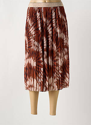 Fustă midi maro GLOSSY femeie