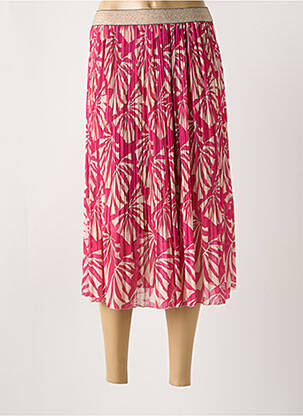 Fustă midi roz GLOSSY femeie