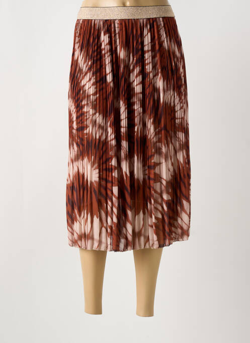 Fustă midi maro GLOSSY femeie