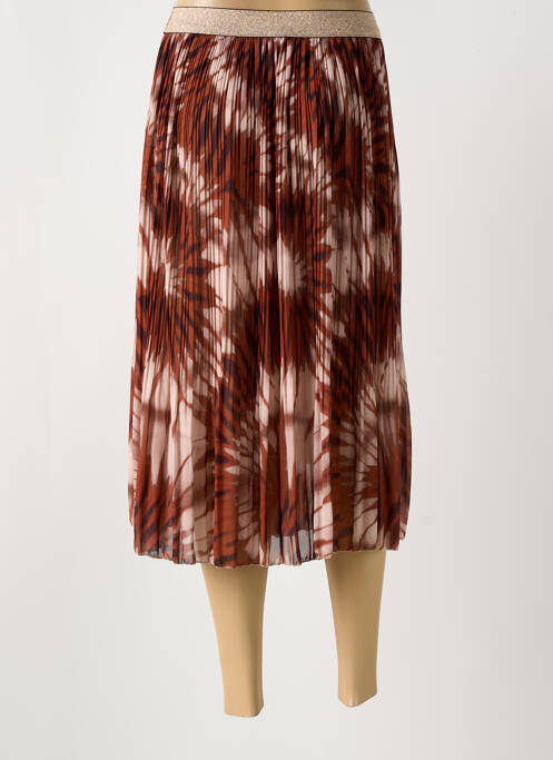 Fustă midi maro GLOSSY femeie