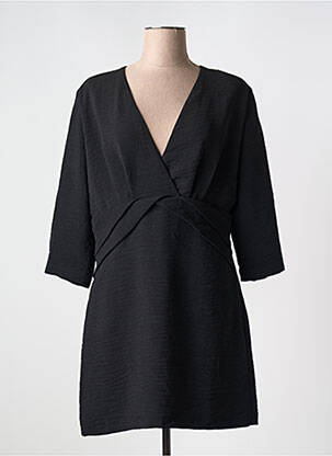 Rochie scurtă mâneci 3/4 mâneci 3/4 negru MORGAN femeie