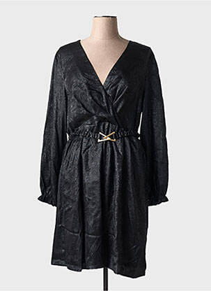Rochie midi mâneci lungi mâneci lungi negru MAELLE femeie
