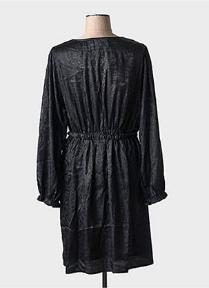 Rochie midi mâneci lungi mâneci lungi negru MAELLE femeie