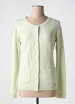 Vestă cu mâneci lungi verde FELINO femeie